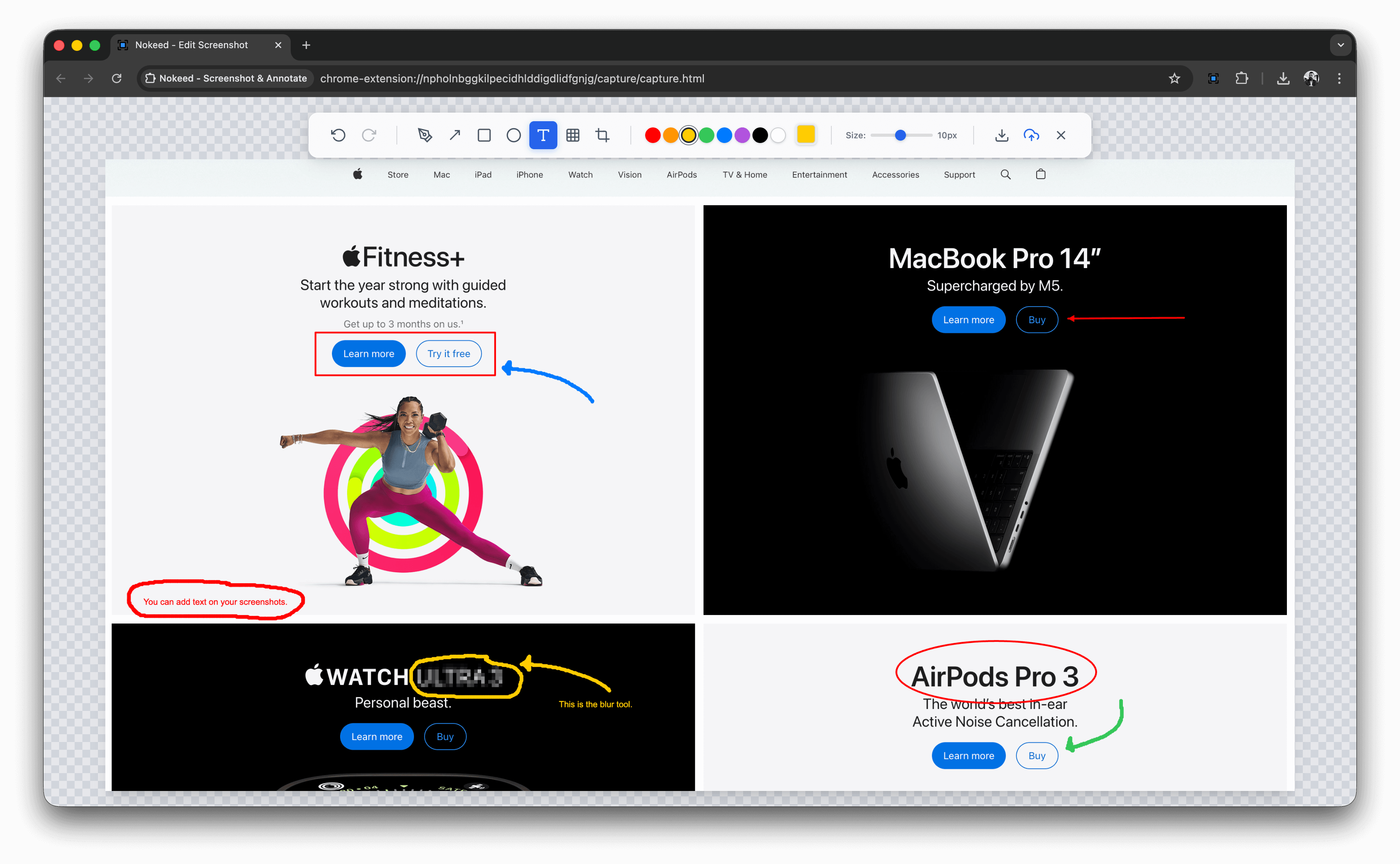 Nokeed Extension Screenshot
